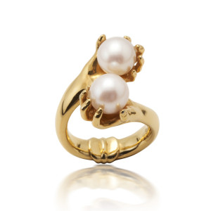 abracadabra gold pearl ring